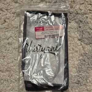 Thirty-One Charcoal Crosshatch Double Pouch